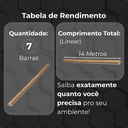 Ver imagem 6 de Kit 7 barra Perfil 2 Metros Acabamento para Painel Ripado Slim