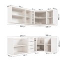 Ver imagem 4 de Cozinha Planejada 8 Peças sem Tampo Ipanema CabeCasa MadeiraOriginals Marrom/Acácia/Branco