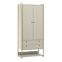 Ver imagem 2 de Closet Industrial Modulo 2 Portas 2 Gavetas Off White - Olivar Móveis