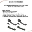Ver imagem 3 de Kit 4 Maçanetas Extr Completo C/ Chave Fiesta G2 02 a 14