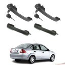 Ver imagem 2 de Kit 4 Maçanetas Extr Completo C/ Chave Fiesta G2 02 a 14