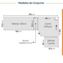 Ver imagem 2 de Cozinha Planejada 8 Peças sem Tampo Ipanema CabeCasa MadeiraOriginals Marrom/Acácia