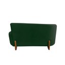 Ver imagem 6 de Namoradeira Sofá Feijão Lounge 120cm Orgânica Veludo Verde