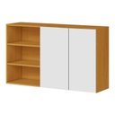 Ver imagem 1 de Armário Aéreo 2 Portas 120 Cm Luana 2006802 Cinamomo Branco - Aramóveis