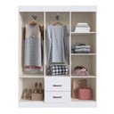 Ver imagem 2 de Guarda-Roupa 30206 6 Portas 2 Gavetas Rivera Branco