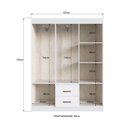 Ver imagem 4 de Guarda-Roupa 30206 6 Portas 2 Gavetas Rivera Branco