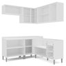Cozinha Completa Modulada 6 Peças 10 Portas 3 Gavetas Fettuccine - 5