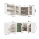 Ver imagem 5 de Cozinha Modulada 8 Peças sem Tampo Ipanema CabeCasa MadeiraOriginals Verde/Acácia/Folha