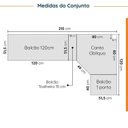 Ver imagem 3 de Cozinha Modulada 8 Peças sem Tampo Ipanema CabeCasa MadeiraOriginals Verde/Folha