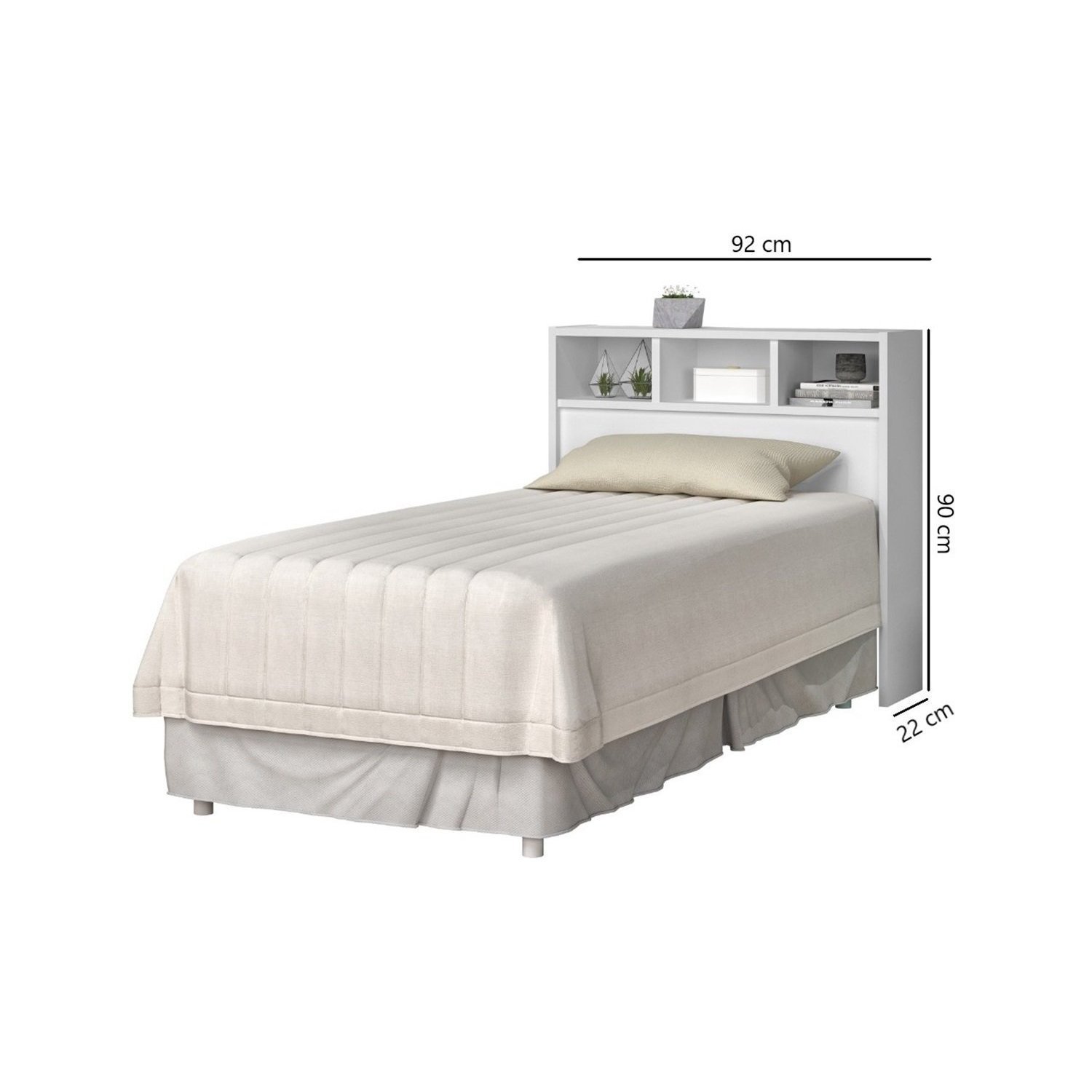 Cabeceira para Cama Box Solteiro 90cm Portugal - 4