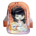 Ver imagem 5 de Kit Mochila Escolar Infantil Jolie Morena 24 e Estojo Duplo Académie Rosa - Abcd