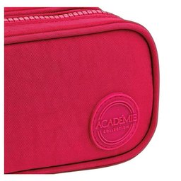 Kit Mochila Escolar Infantil Jolie Morena 24 e Estojo Duplo Académie Rosa - Abcd - 3