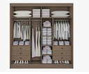 Ver imagem 4 de Guarda Roupa Cancun 2 Portas 100%MDF Ripado - Ddoro Móveis