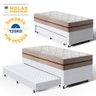 Cama Box com Colchão de Molas Ensacadas Classic Pocket + Auxiliar de Espuma Unique Solteiro 88cm - 3