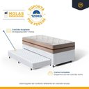 Ver imagem 7 de Cama Box com Colchão de Molas Ensacadas Classic Pocket + Auxiliar de Espuma Unique Solteiro 88cm