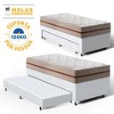 Ver imagem 5 de Cama Box com Colchão de Molas Ensacadas Classic Pocket + Auxiliar de Espuma Unique Solteiro 88cm