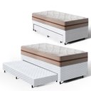 Ver imagem 4 de Cama Box com Colchão de Molas Ensacadas Classic Pocket + Auxiliar de Espuma Unique Solteiro 88cm
