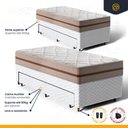 Ver imagem 6 de Cama Box com Colchão de Molas Ensacadas Classic Pocket + Auxiliar de Espuma Unique Solteiro 88cm