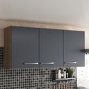 Ver imagem 1 de Armário de Cozinha 3 Portas Aéreo Suspenso Castanho/Cinza