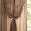 Ver imagem 2 de Cortina Sala Renda C/ Forro 3,00 larg x 1,80 alt Marrom