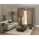 Ver imagem 1 de Cortina Sala Renda C/ Forro 3,00 larg x 1,80 alt Marrom