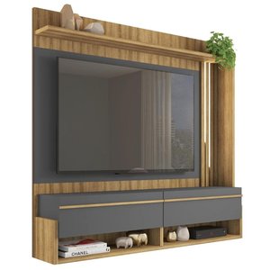 Painel para Tv até 60 Polegadas Vivenda Cinza Caemmun
