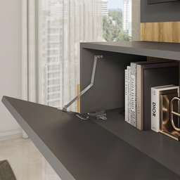 Painel para Tv até 60 Polegadas Vivenda Cinza Caemmun - 3
