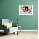 Ver imagem 2 de Quadro Decorativo Gato Janela - 50x70cm:moldura Branca