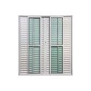 Ver imagem 2 de Porta Balcão de Alumínio Branco 6 Folhas 210x150 com Fechadura Linha 25