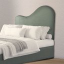 Ver imagem 2 de Cabeceira Orgânica 160cm Casal Queen Painél para Cama Box Bouclé Serena
