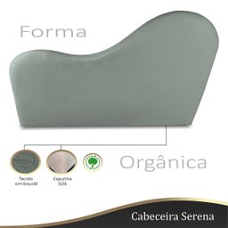 Cabeceira Orgânica 160cm Casal Queen Painél para Cama Box Bouclé Serena - 3
