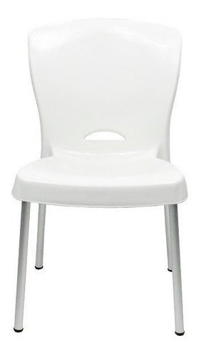 Cadeiras Bistrô Plástico Pés Alumínio:Marrom - 13