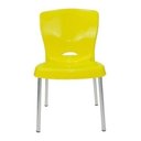 Ver imagem 2 de Cadeiras Bistrô Plástico Pés Alumínio:Marrom