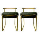 Ver imagem 2 de Kit 2 Banqueta para Penteadeira Quarto Puff Base Ferro Facto:verde