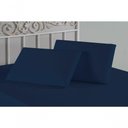 Ver imagem 4 de Kit Fronhas Nobre 2 Peças 50cm X 70cm Malha 100% Algodão - Azul-marinho
