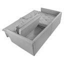 Ver imagem 7 de Sofá Retrátil Reclinável para Sala de Estar 260cm Bardot