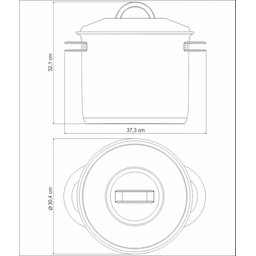Caldeirão Tramontina Solar em Aço Inox Fundo Triplo com Tampa e Alças a 28 Cm 15,7 L Tramontina - 9
