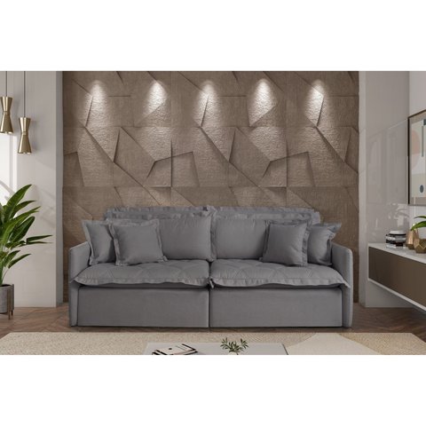 Sofá Retrátil Reclinável para Sala de Estar 260cm Bardot