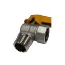 Ver imagem 2 de Válvula Esférica Gás e Hidráulica 1/2 Rosca Macho X Fêmea Angular