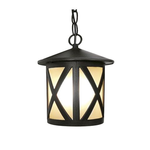 Pendente Colonial Luxo Vidro 1e27 16x24cm