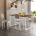 Ver imagem 2 de Conjunto de Mesa de Jantar com 4 Cadeiras Klm Store