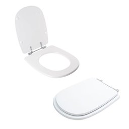 Tampa Vaso Sanitário Poliester Acrilico Paris Branco para Bacia Ideal Standard - 2