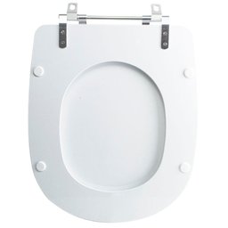 Tampa Vaso Sanitário Poliester Acrilico Paris Branco para Bacia Ideal Standard - 5