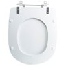 Tampa Vaso Sanitário Poliester Acrilico Paris Branco para Bacia Ideal Standard - 5