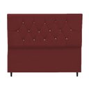 Ver imagem 1 de Cabeceira Cama Estofada Box Queen 160 cm Geovana Suede Bordô