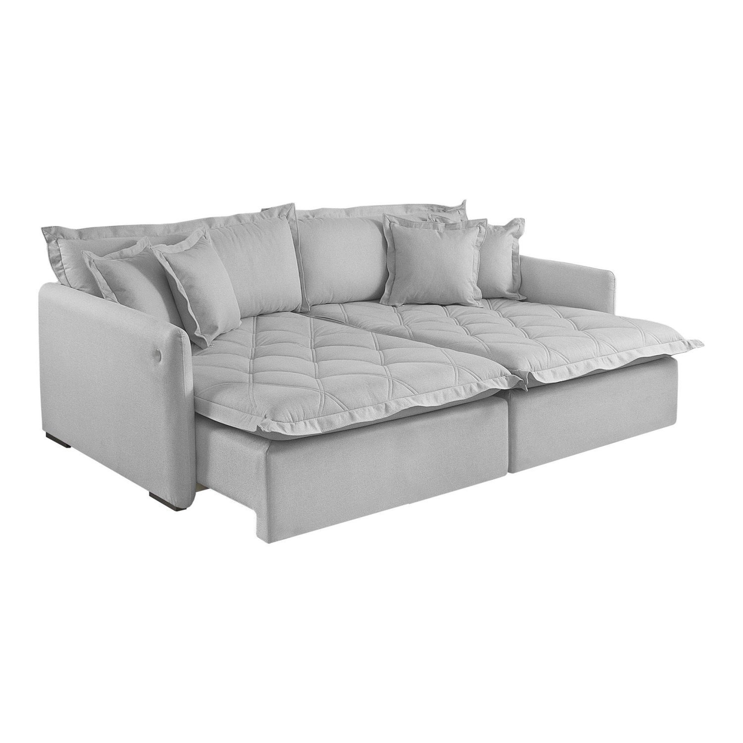 Sofá Retrátil Reclinável para Sala de Estar 220cm Bardot com Usb - 9