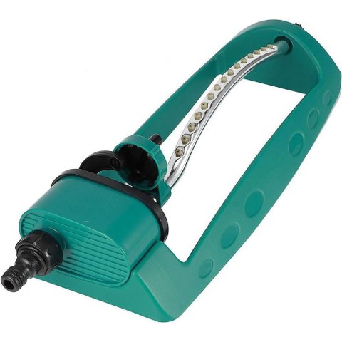 Irrigador Oscilante Lorben 1-2" 15 Furos Aspersor com Bico Engate Rápido Jardim Gramado Horta
