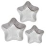 Jogo De Tigelas Melamina Branca Estrela 3 Peças - 1