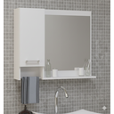 Ver imagem 5 de Kit Gabinete Cuba e Espelheira 60cm para Banheiro Moderno:branco
