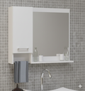 Ver imagem 5 de Kit Gabinete Cuba e Espelheira 60cm para Banheiro Moderno:branco